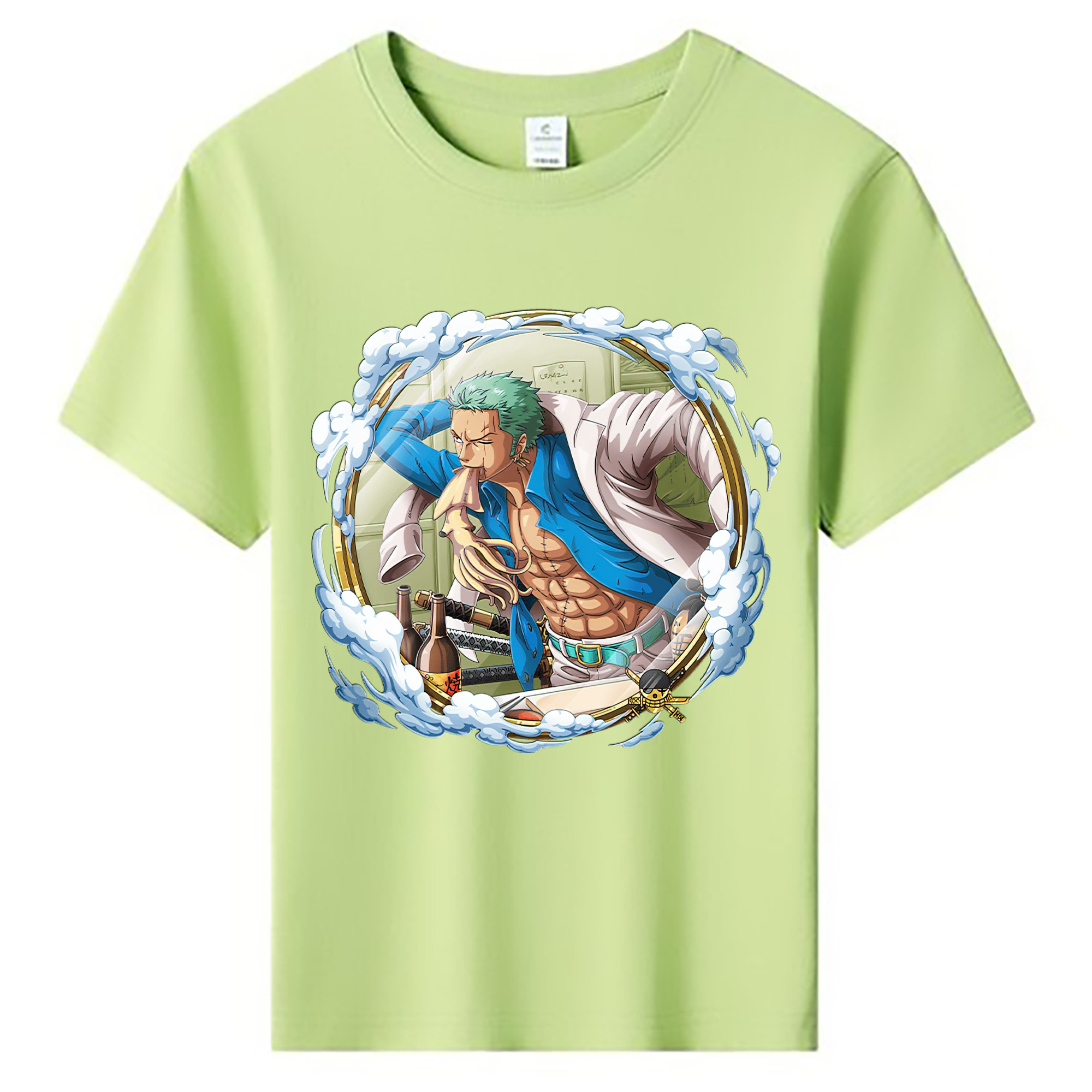 ワンピース ロロノア・ゾロ ONE PIECE Roronoa Zoro 綿100％キッズTシャツ（フロントプリント）